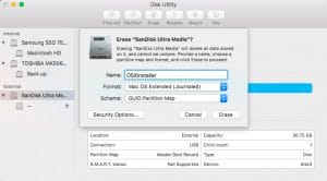 Format USB Drive ใน mac